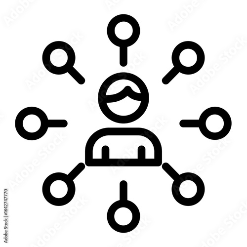 multitasking Line Icon