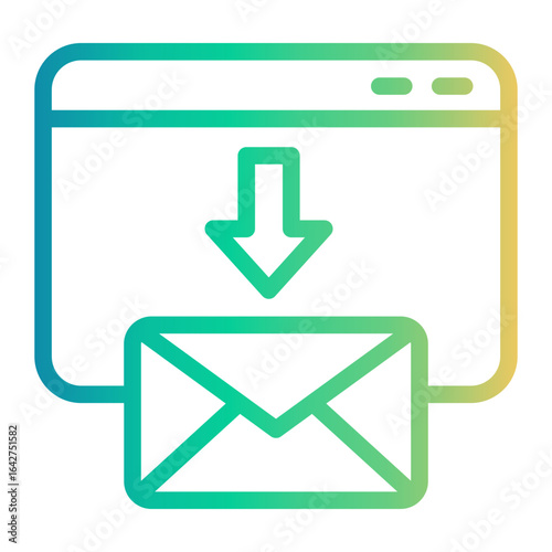 inbox Line Gradient Icon