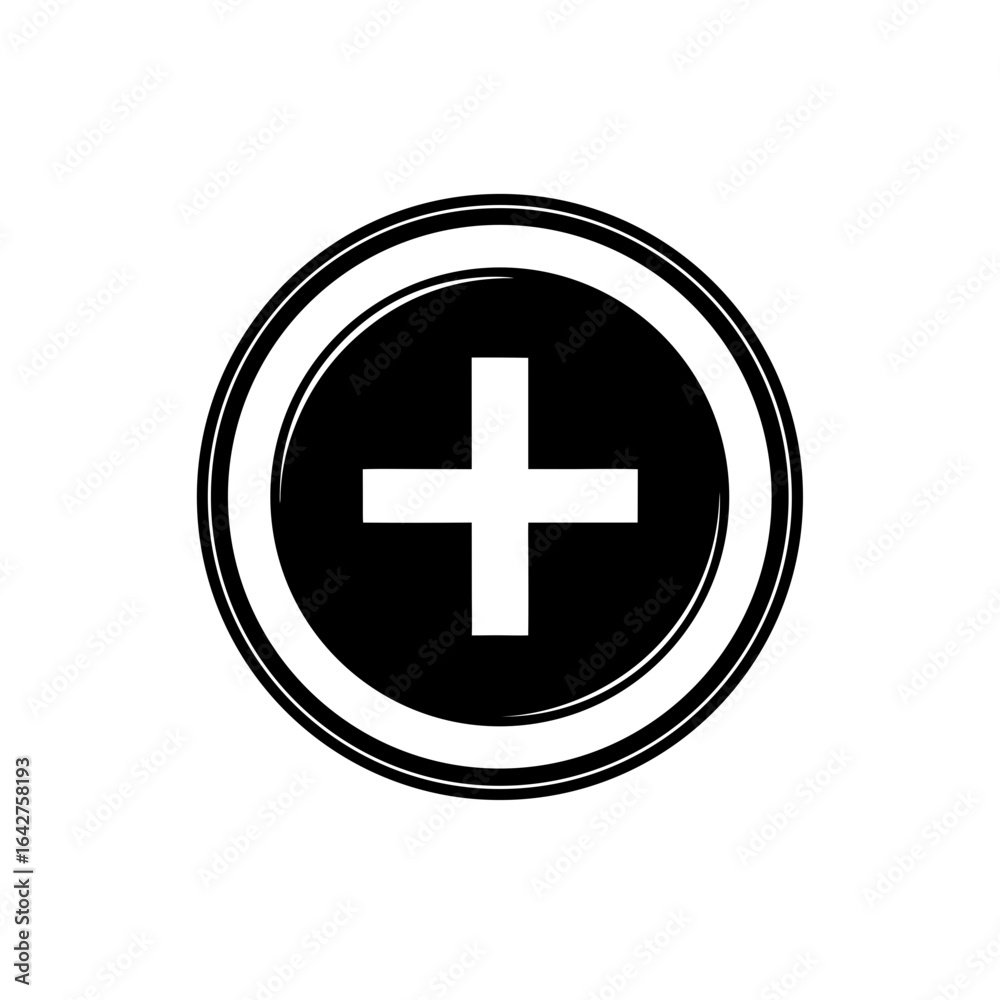 green plus symbol inside glossy golden circle on transparent background green plus symbol inside glossy golden circle on transparent background
