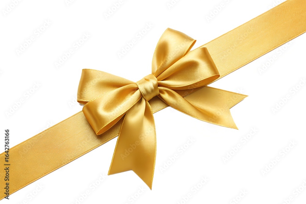 Fototapeta premium gold ribbon bow