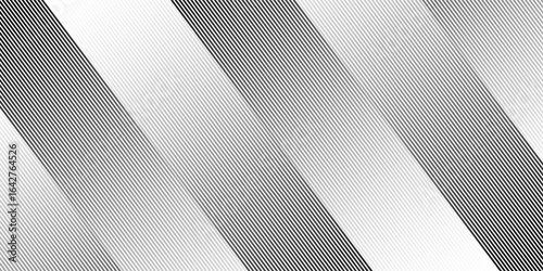 Slanted line with diagonal lines. Slanted line angle. Black vector pattern footer isolated on white background.
