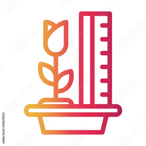 observation Line Gradient Icon