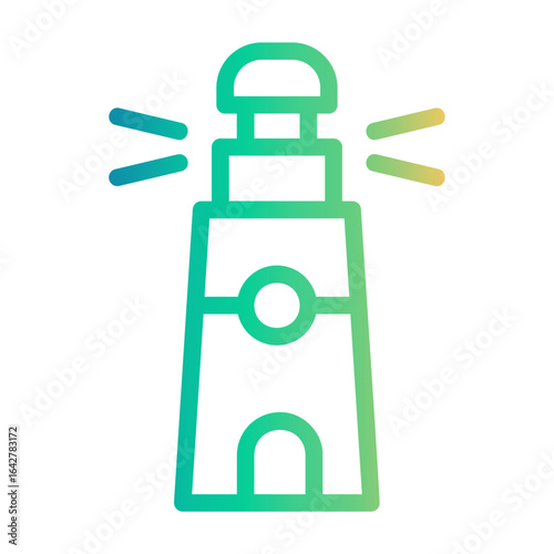 observation Line Gradient Icon