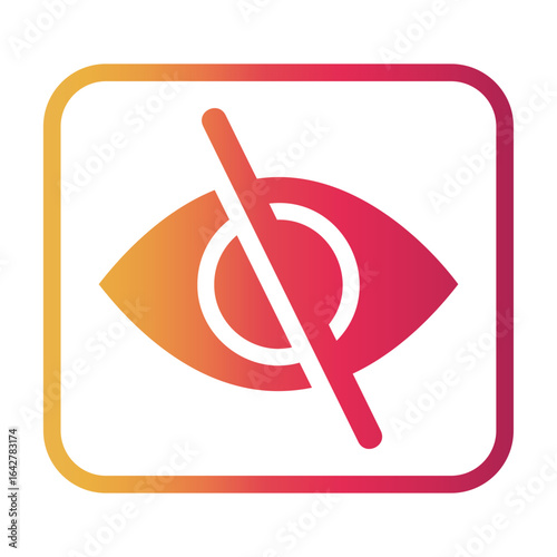 observation Line Gradient Icon