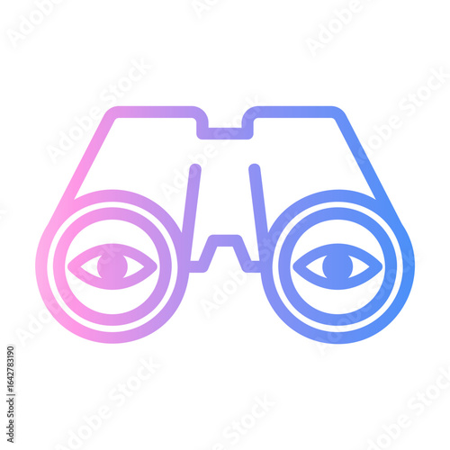 observation Line Gradient Icon