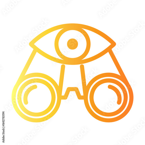 observation Line Gradient Icon