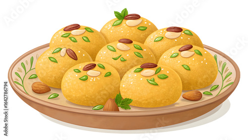 Wallpaper Mural Delicious atta ladoo PNG on transparent background, ideal for festive menus, packaging, and sweet designs.
 Torontodigital.ca
