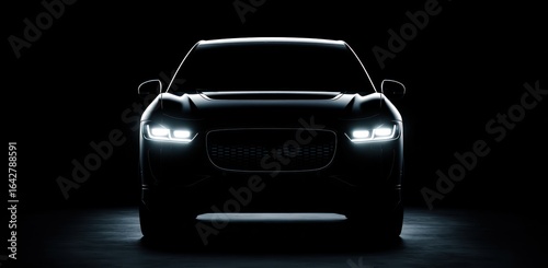 Silhouette of a modern car (1)