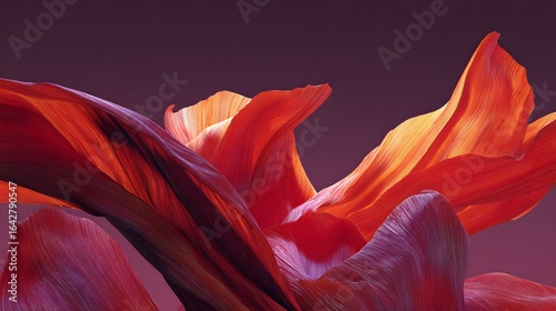 Close-up of vibrant, textured flower petals.