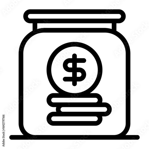 Pension Funds Line Icon – Business Asset Classification