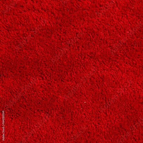 Red plush fabric texture