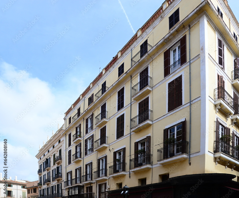 Fototapeta premium Historical Building in the Old Town of Palma, the Capital of Mallorca