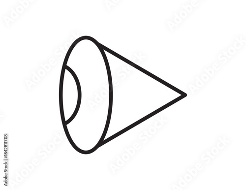 Eye side icon symbol collection on white background. side icon set in black filled and stroke line style
