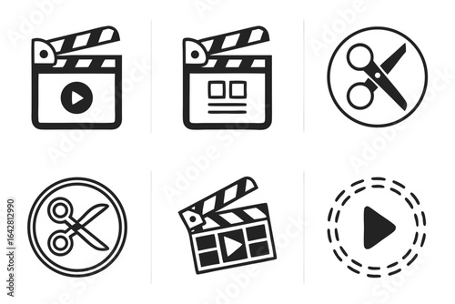 movie icons set