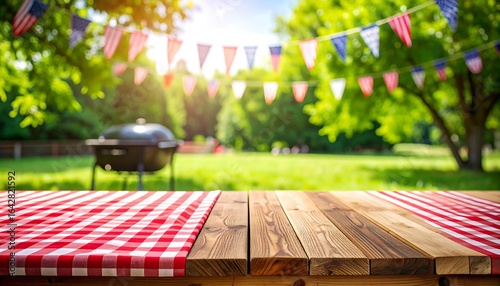 Rustic picnic table outdoor celebration