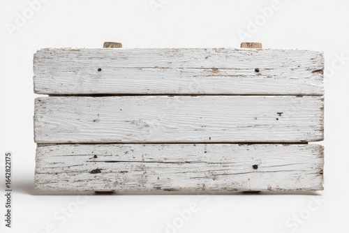 Whitewashed wooden sign