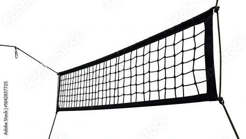 Volleyball Net Isolated on White Background