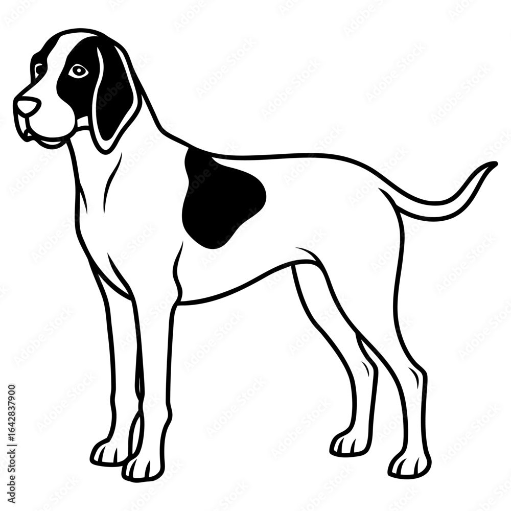 custom made wallpaper toronto digitalPointer dog standing, isolated on white background