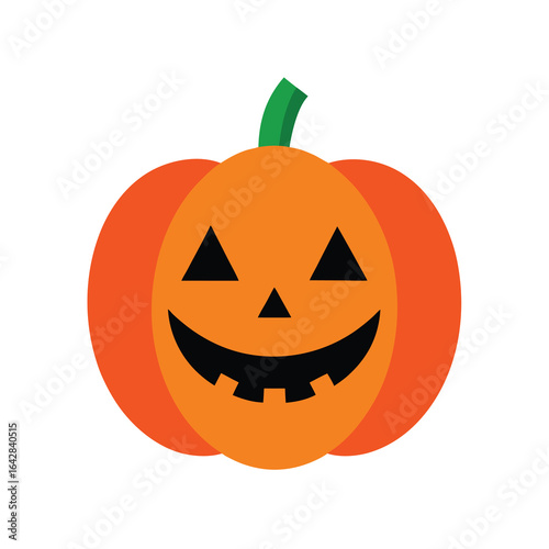 Halloween pumpkin face artwork vector with white background creepy jack o lantern design