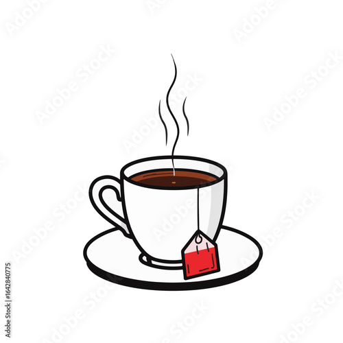 Savoring tea in minimalist style, elegance of simplicity