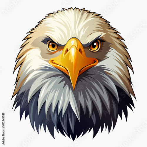 bald eagle isolated on white