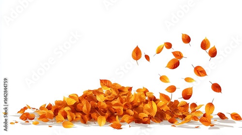 A Pile of Falling Autumn Leaves (1)