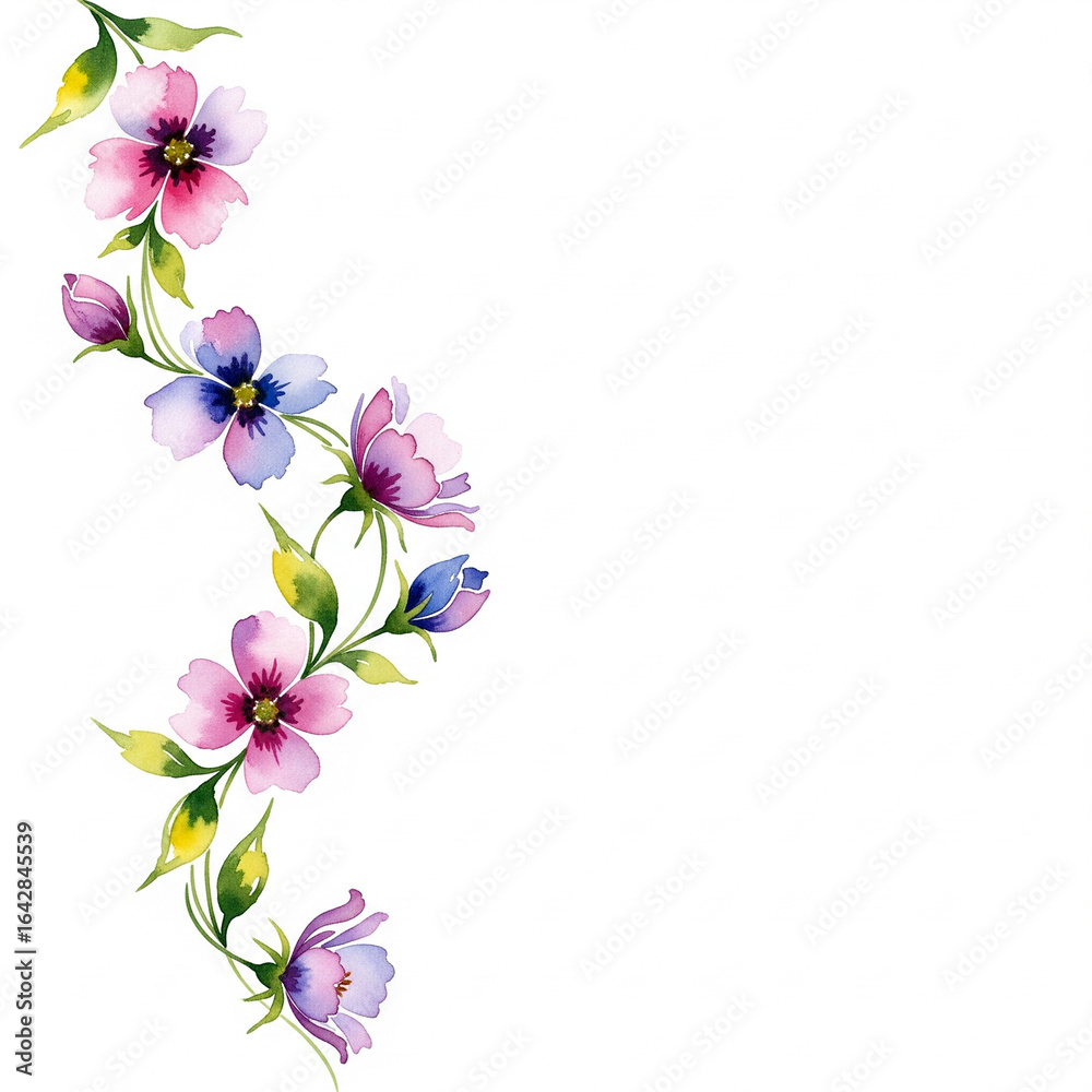 Obraz premium Blank sheet flower decoration