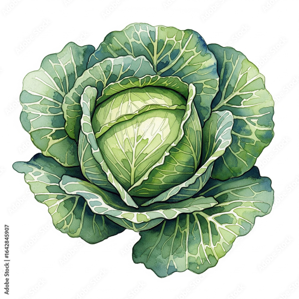 cabbage isolated on white background cabbage isolated on white background