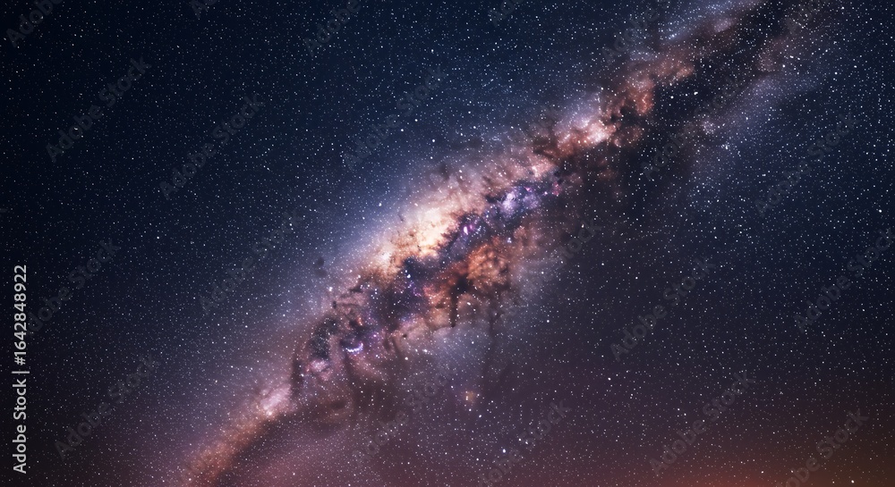 Obraz premium Starry Night Sky with Milky Way