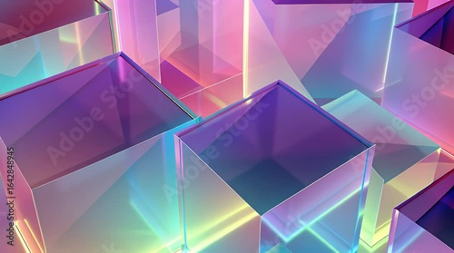 Abstract Glass Cubes