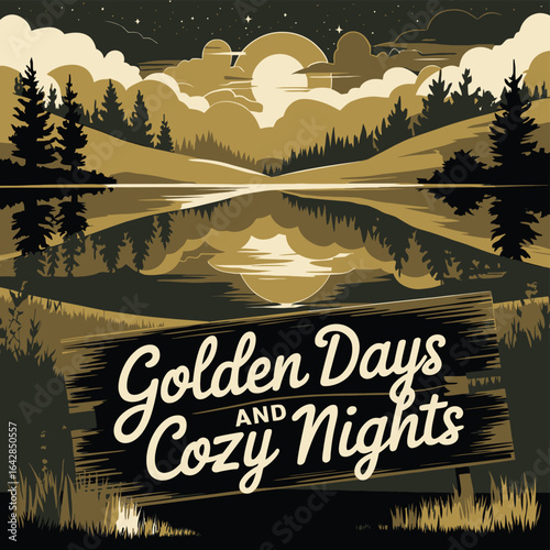 Golden Days and Cozy Nights: Autumnal T-Shirt Design