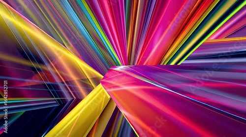 Abstract vibrant geometric shapes