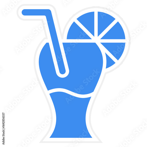 Cocktails icon style