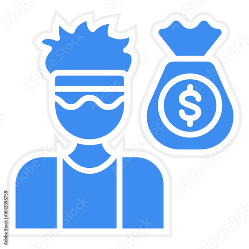 Burglary icon style