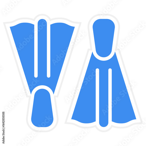 Diving Flippers icon style
