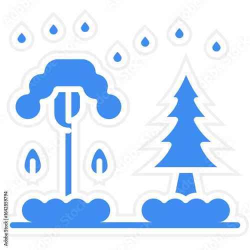 Rain Forrest icon style