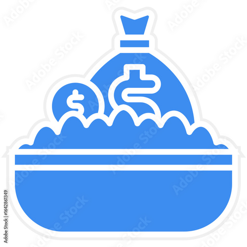 Money Laundering icon style