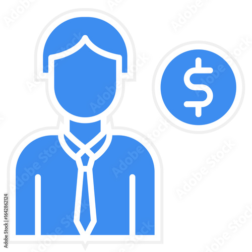 Male Croupier icon style