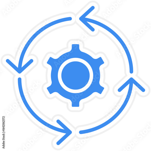 Continuous icon style