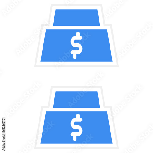Gold Bars icon style