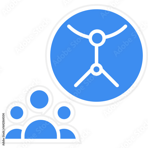 Zip Lining icon style