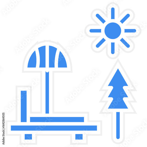 Vacation icon style