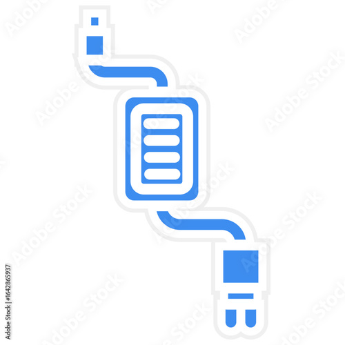 Electric Skateboard Charger icon style