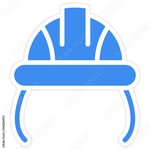 Protective Helmet icon style