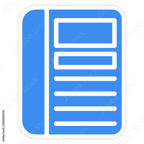Magazine icon style