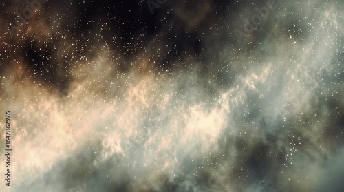 Celestial Nebula with Scattered Starlight