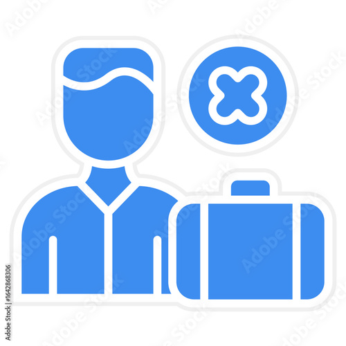 Unemployed icon style