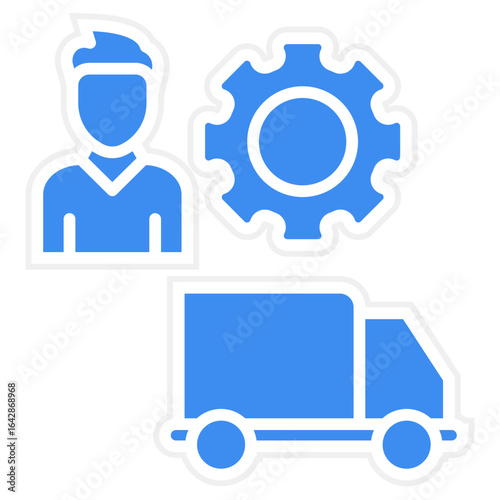 Supply Chain Management icon style