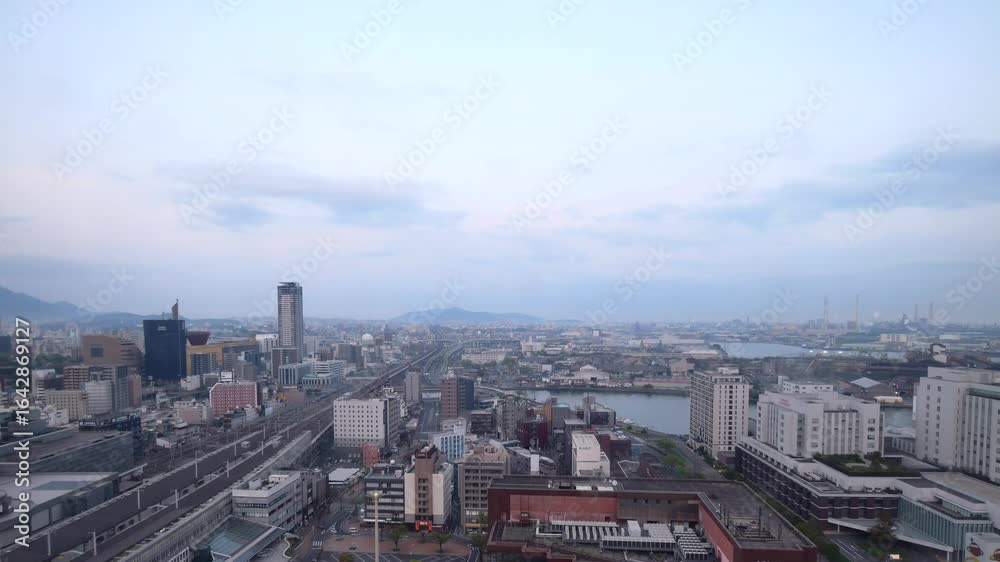 custom made wallpaper toronto digital小倉北区から若松区方面　インターバル撮影