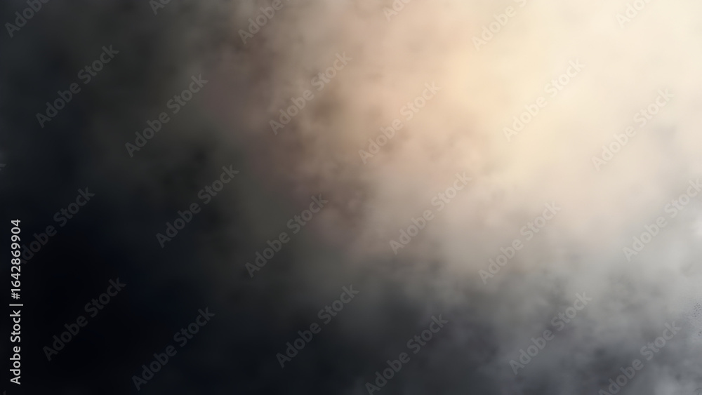 Fototapeta premium Abstract Background Texture Gradient Transitioning from Deep Obsidian Black to Warm Linen White Soft Cloudlike Forms Blending Seamlessly